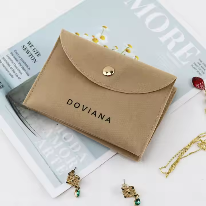 logo Small Velvet Bag for Jewelry Package