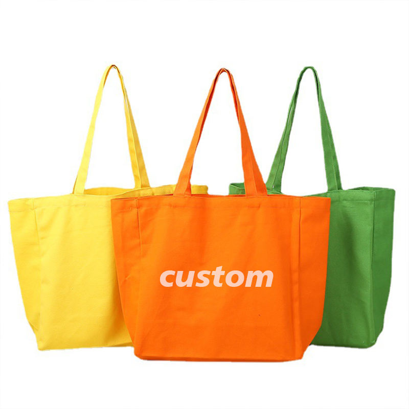 logo Custom Top Quality Canvas Cotton Tote Shopping Bag