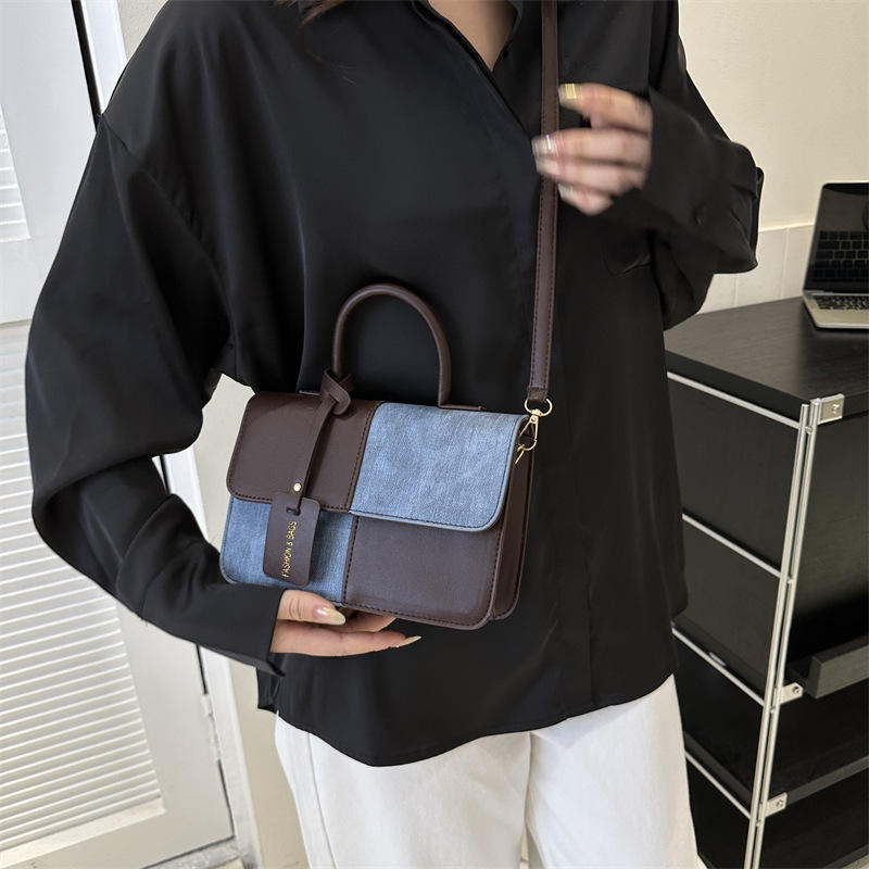 Shoulder Bags Fashion PU Leather Ladies Handbags Square Underarm Crossbody