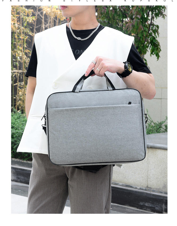 15.6 17 Inch Large Size Plain Laptop Bag