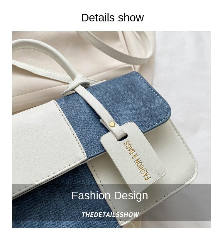 Shoulder Bags Fashion PU Leather Ladies Handbags Square Underarm Crossbody